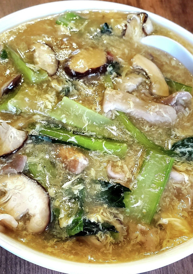 小松菜と卵の鬼旨あんかけラーメン-レシピのメイン写真