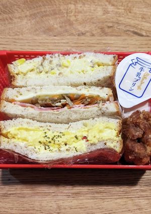 高2男子弁当！カレーポテサラサンド♪23-レシピのメイン写真