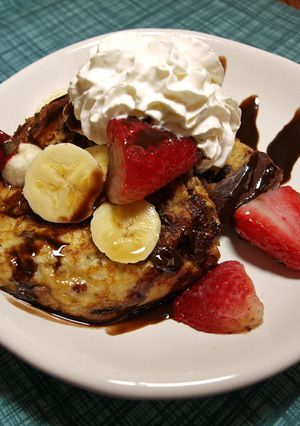 アメリカンな朝食☆チョコフレンチトースト-レシピのメイン写真