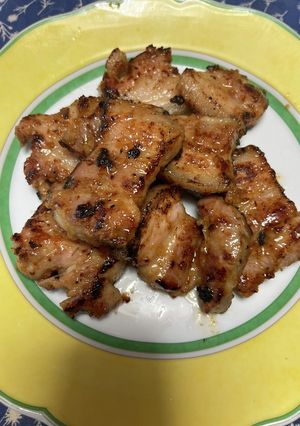 ぷ〜さん風、豚バラ肉の味噌漬け焼き-レシピのメイン写真