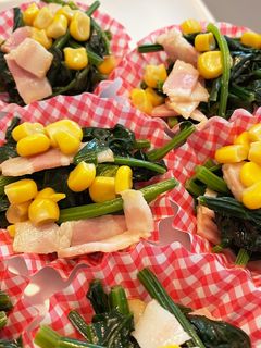 ほうれん草とベーコンのバターソテー-レシピのメイン写真