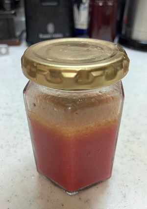 くすみピンクの梅酢ドレッシング-レシピのメイン写真