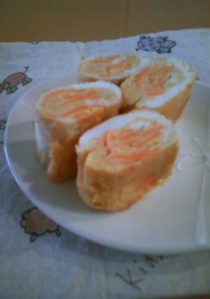 お弁当にも！にんじんｉｎ卵焼き-レシピのメイン写真
