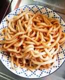 とっても簡単★ソフト麺で「焼きうどん」