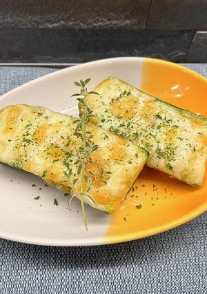 ズッキーニのカレーチーズ焼き-レシピのメイン写真