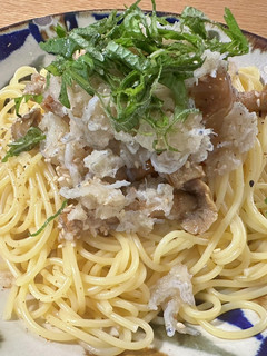 ジャンボなめこの和風おろしパスタ!-レシピのメイン写真