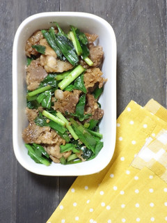 豚肉とニラの焼肉のタレ和え-レシピのメイン写真