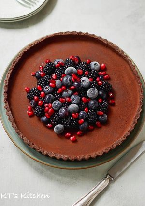 簡単！生チョコ風ほろ苦ダークチョコタルト-レシピのメイン写真