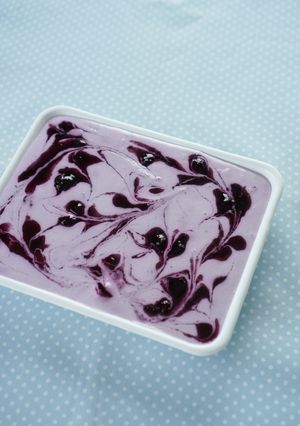 ブルーベリーマーブルチーズケーキ-レシピのメイン写真