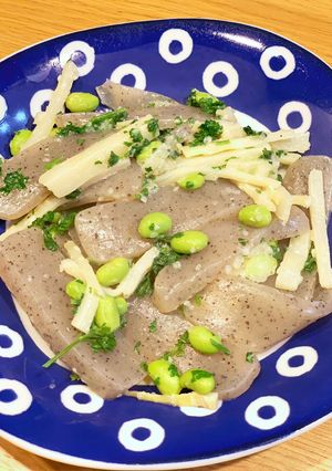 こんにゃくのマヨネーズ＆塩麹炒め-レシピのメイン写真