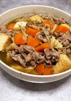 豚肉と厚揚の煮物-レシピのメイン写真