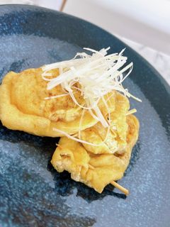 鯖缶と豆腐の巾着焼き-レシピのメイン写真