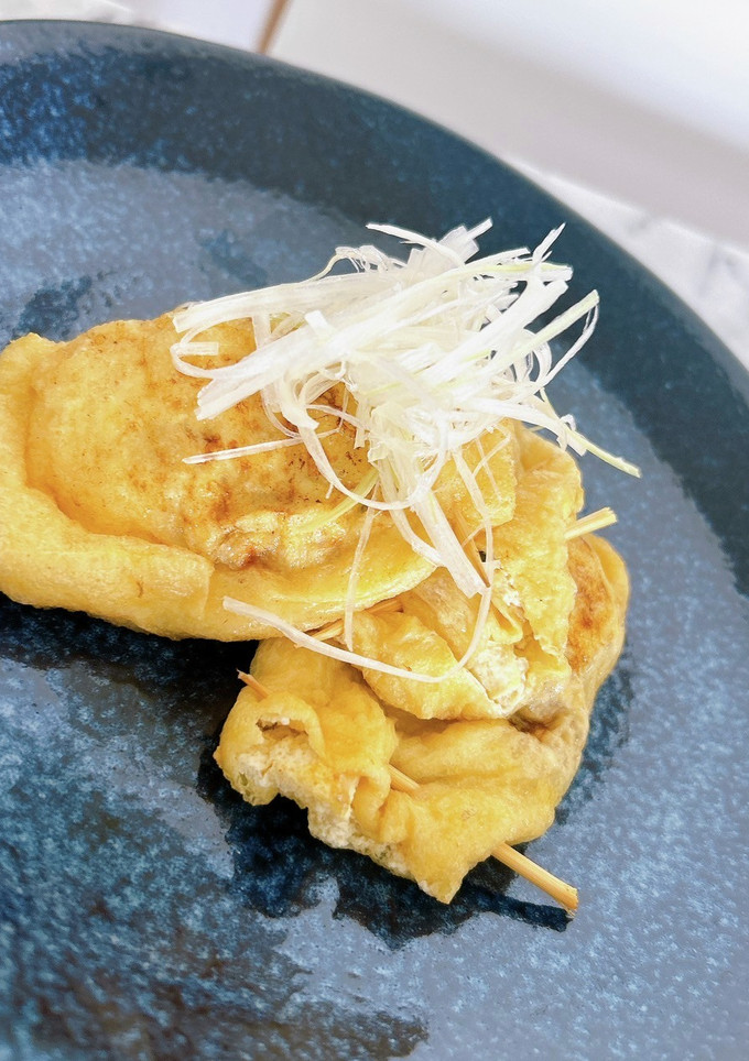 鯖缶と豆腐の巾着焼き-レシピのメイン写真