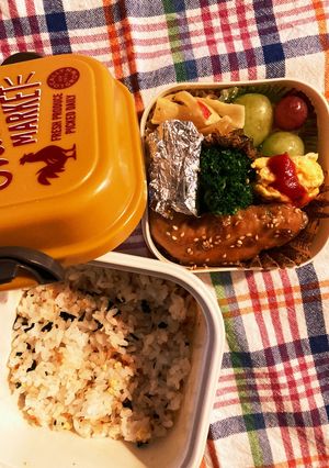 JK弁当　甘辛手羽とマカロニチーズ-レシピのメイン写真