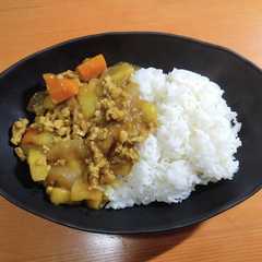鶏ひき肉のにぼ出汁カレー-レシピのメイン写真
