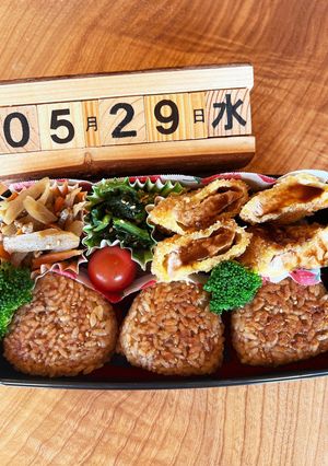 2024.5/29 高校生男子お弁当-レシピのメイン写真