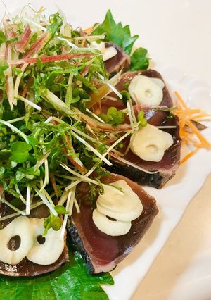 鰹たたきの薬味でさっぱりサラダ-レシピのメイン写真