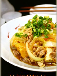 厚揚げと豚肉のとろ~り甘酢炒め-レシピのメイン写真