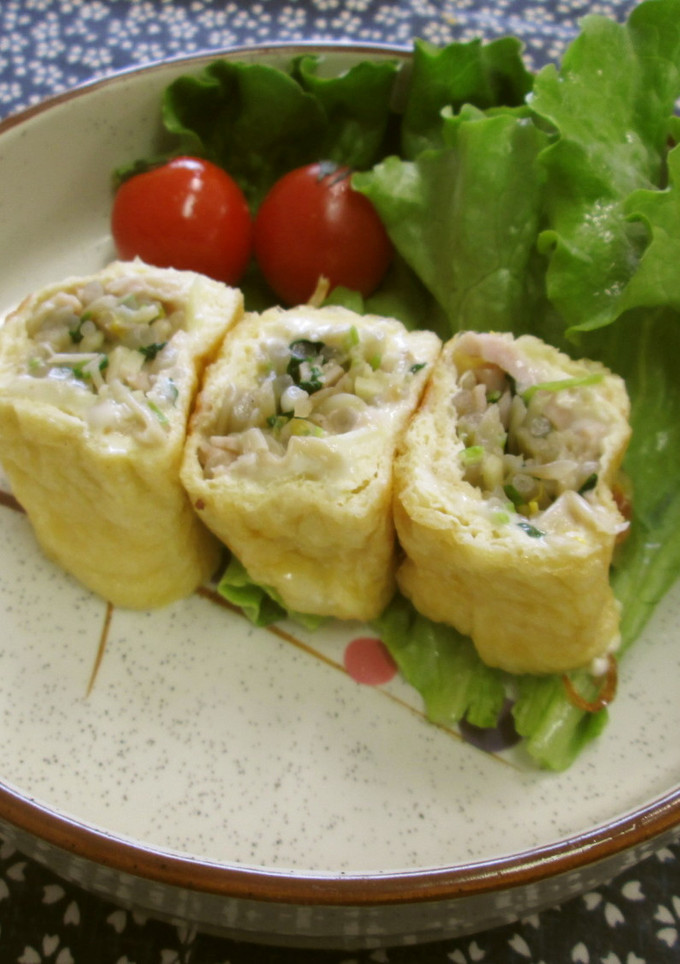 野菜とチーズの油揚げ巻き-レシピのメイン写真