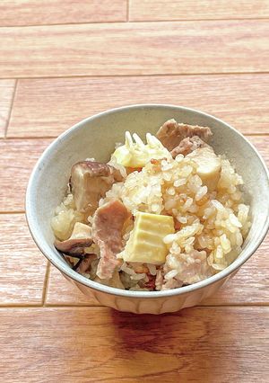 筍ときのこのおこわ-レシピのメイン写真