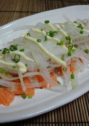 新たまねぎで♪サーモンのカルパッチョ-レシピのメイン写真