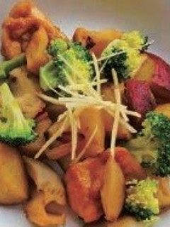 鶏肉とさつまいもの黒酢炒め-レシピのメイン写真