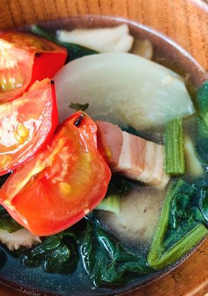 野菜とろとろ！ミディトマトとかぶのスープ-レシピのメイン写真