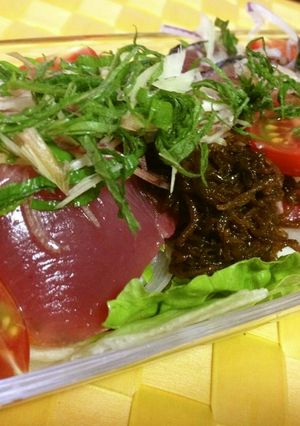 もずく&薬味たっぷり☆お刺身サラダ☆-レシピのメイン写真