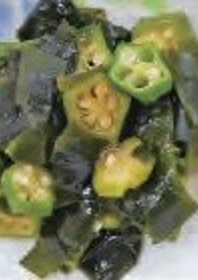 オクラとわかめのしょうが醤油和え-レシピのメイン写真
