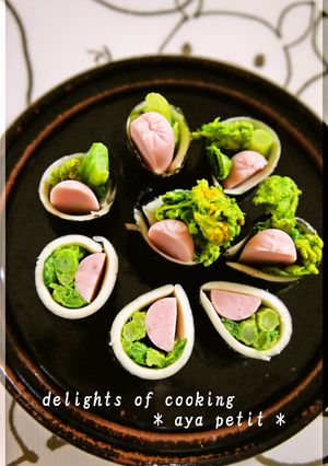 ✿　菜の花のチーズ巻き　✿-レシピのメイン写真