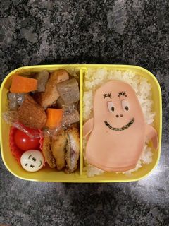 デコ弁当 バーバパパ(お肉なし)-レシピのメイン写真