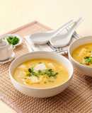 レンジで！豆腐の中華風コーンスープ
