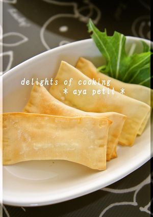 しゅうまい(ワンタン)の皮deチーズ巻き-レシピのメイン写真