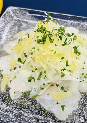 真鯛の興居島レモンマリネと玉ねぎのサラダ-レシピのメイン写真