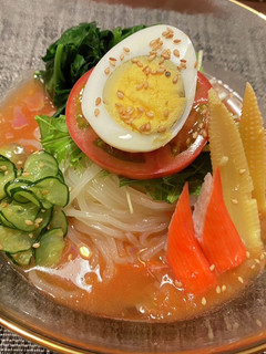 野菜たっぷり超簡単!トマト冷麺-レシピのメイン写真