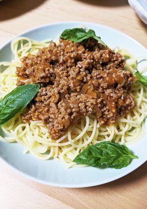 ミートソーススパゲティ-レシピのメイン写真
