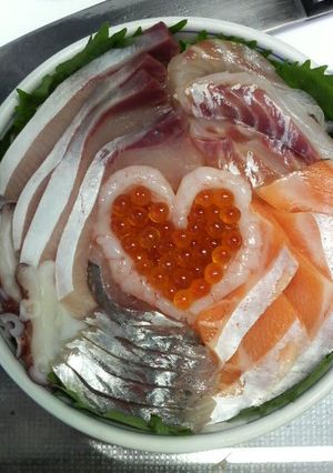 海鮮丼 バレンタインに-レシピのメイン写真