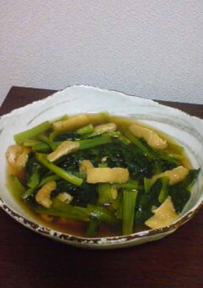 速攻おかず☆小松菜と油揚げのさっと煮-レシピのメイン写真