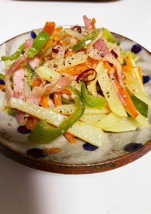 シャキシャキ！じゃがいものペペロンチーノ-レシピのメイン写真