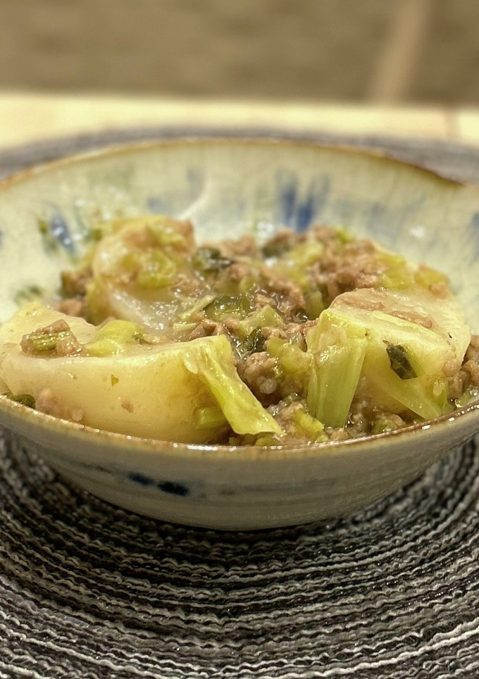 まるごと！かぶと挽肉のあんかけ-レシピのメイン写真