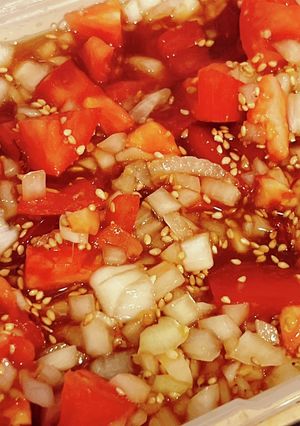 トマトのごろごろ中華ドレッシング-レシピのメイン写真
