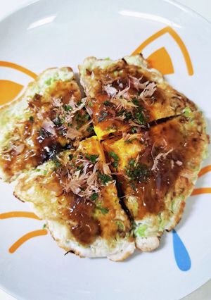 お弁当にお好み焼き風!目玉焼き-レシピのメイン写真