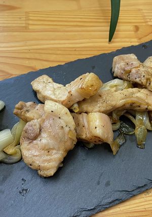 トンカツ用ロースらっきょう炒め-レシピのメイン写真