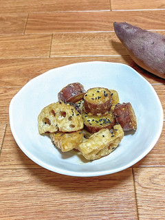 おさつとれんこんの甘辛だれ-レシピのメイン写真