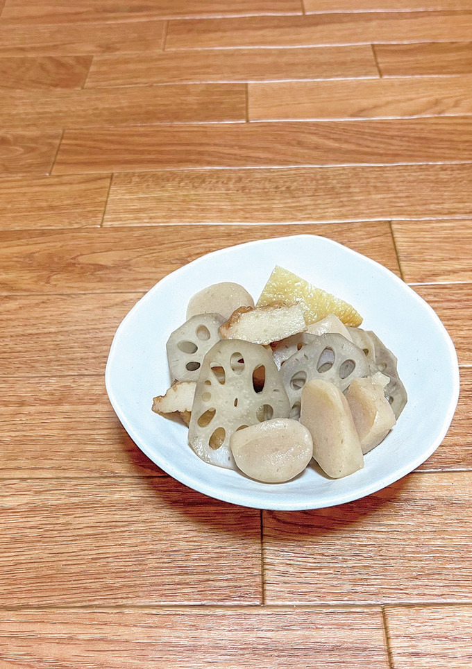 れんこんと玉こんにゃくの煮物-レシピのメイン写真