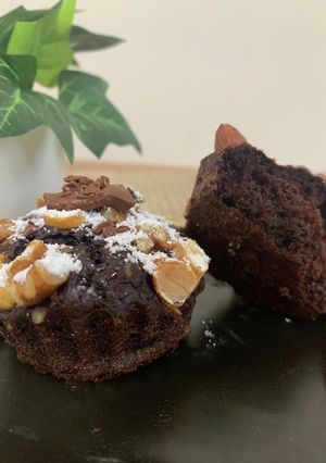 豆腐でチョコナッツマフィン(米粉)-レシピのメイン写真