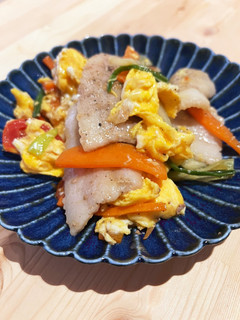野菜たっぷり!焼肉用豚バラ肉の中華風炒め-レシピのメイン写真