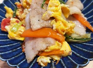 野菜たっぷり！焼肉用豚バラ肉の中華風炒め-レシピのメイン写真
