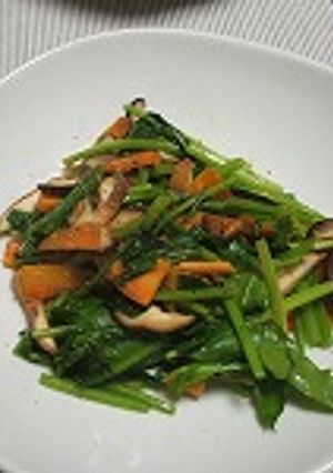 ほうれん草と原木 椎茸のソテー-レシピのメイン写真