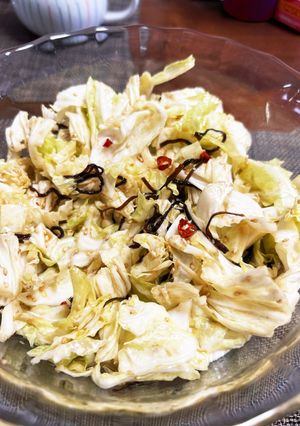 春キャベツの塩昆布と胡麻油ポン酢和え-レシピのメイン写真